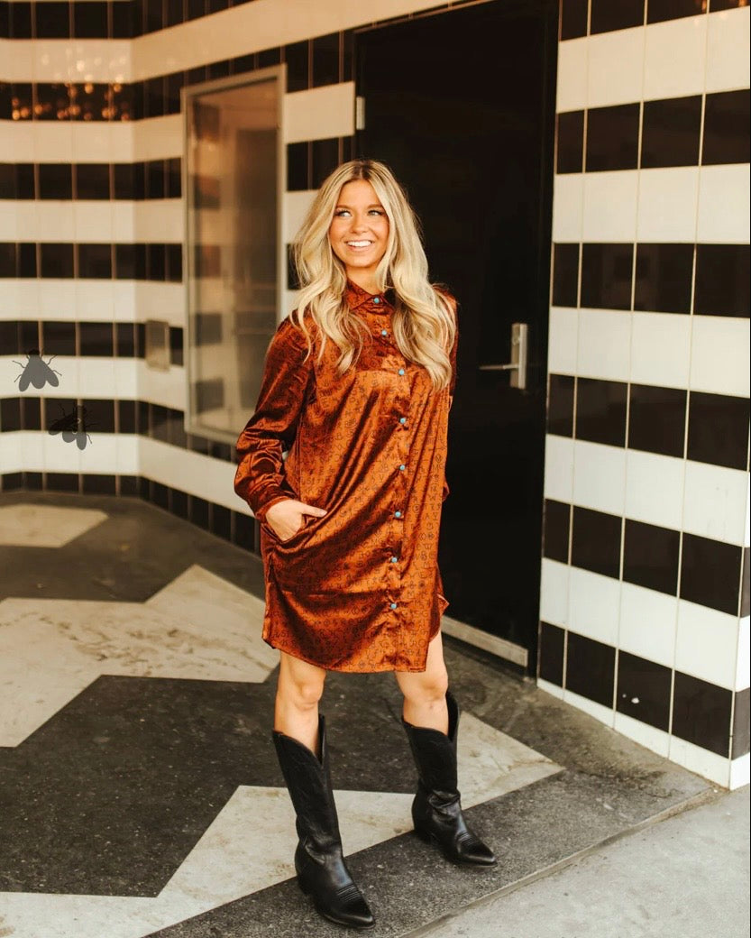 Makers mark shirt dress