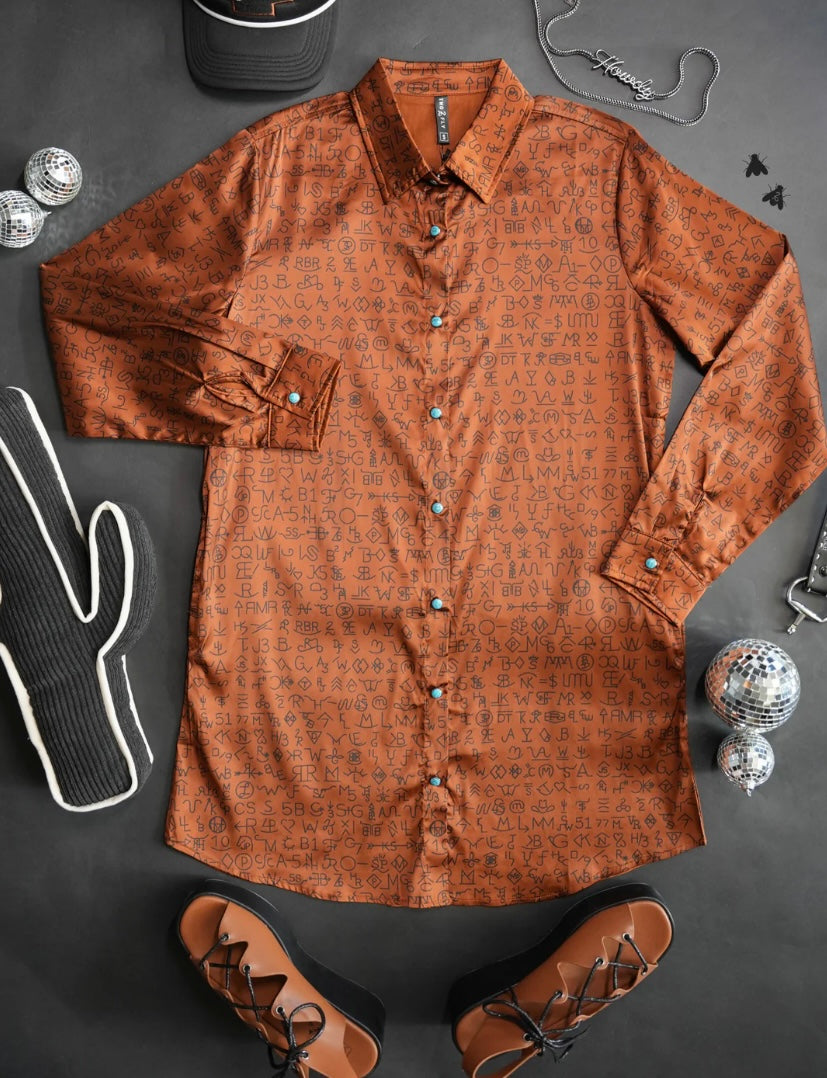 Makers mark shirt dress