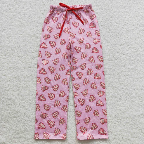 Family Parents Christmas Tree Cake Pajamas Clothes Sets: 3T / Pink Sets