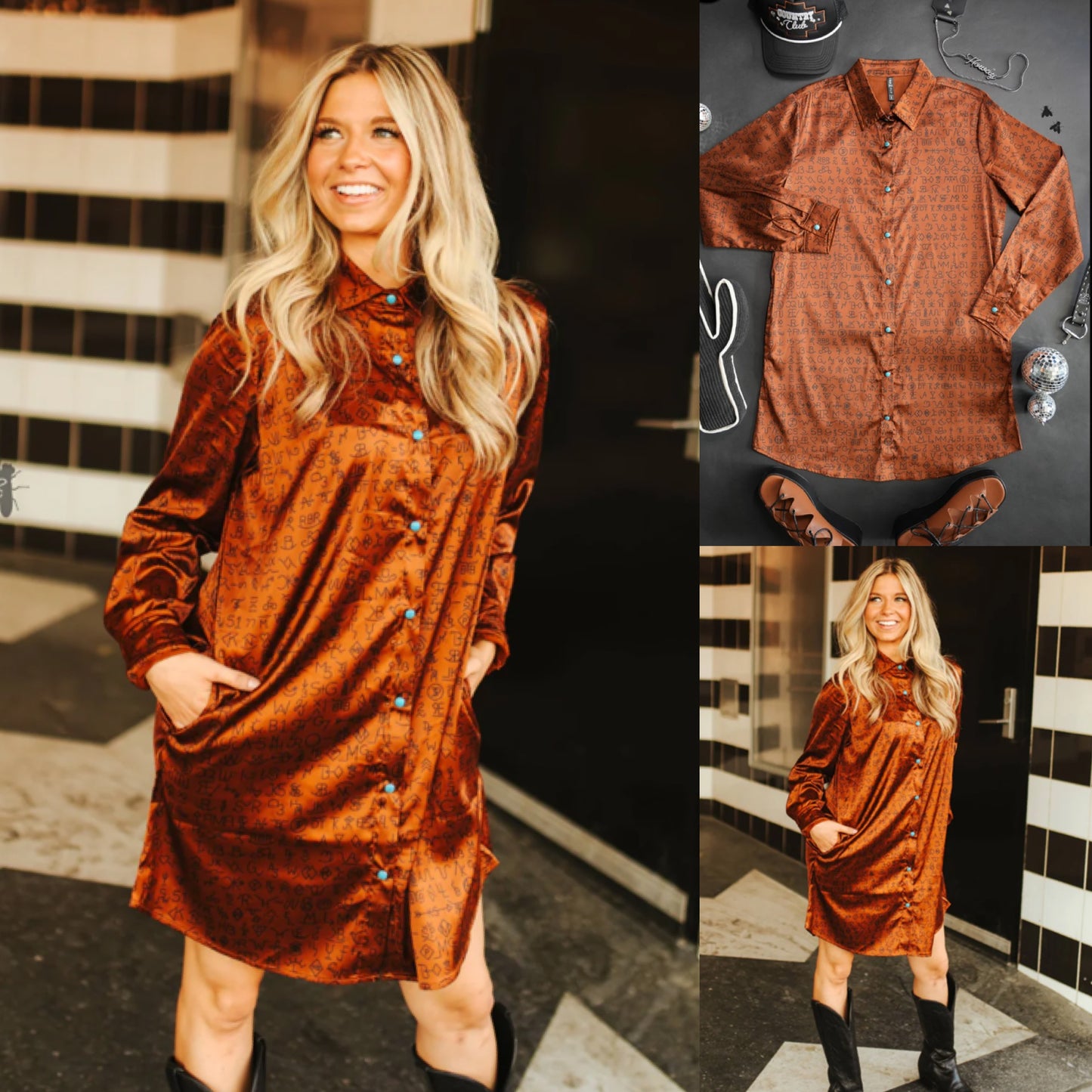 Makers mark shirt dress