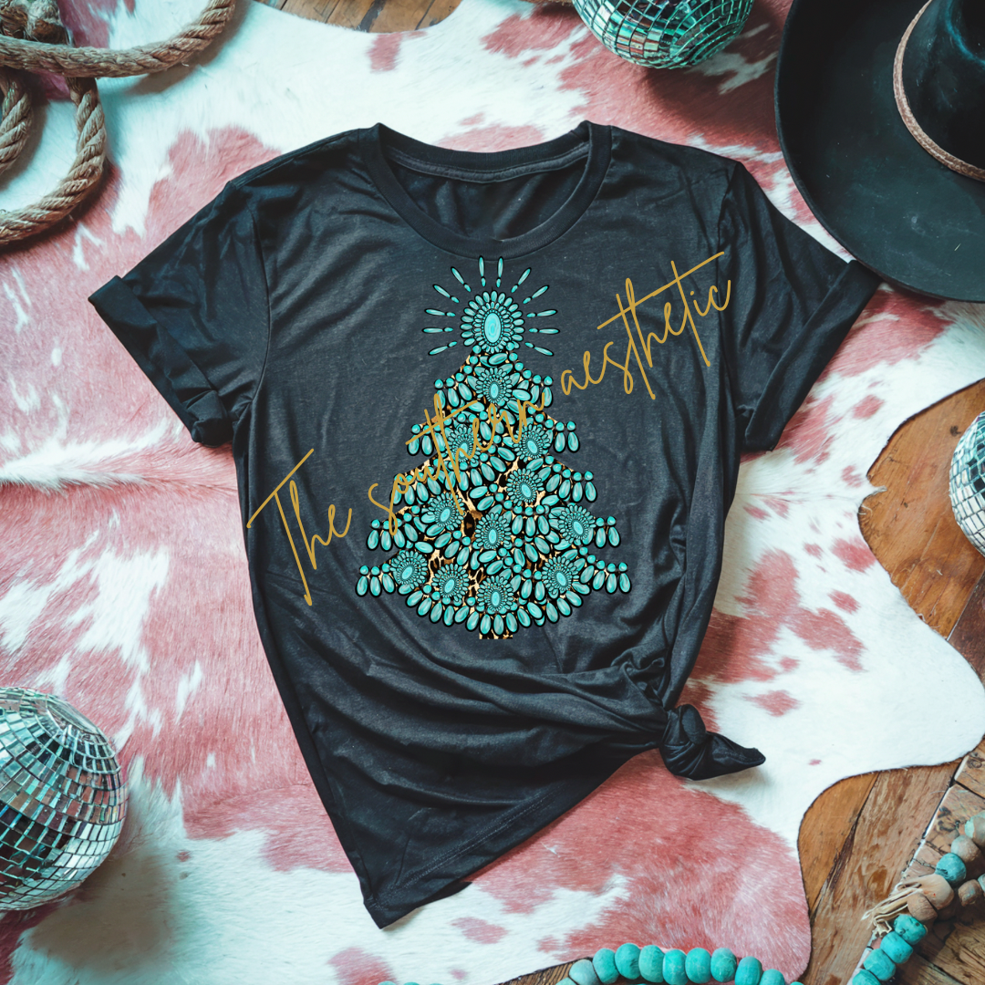 Turquoise tree tshirt nov.