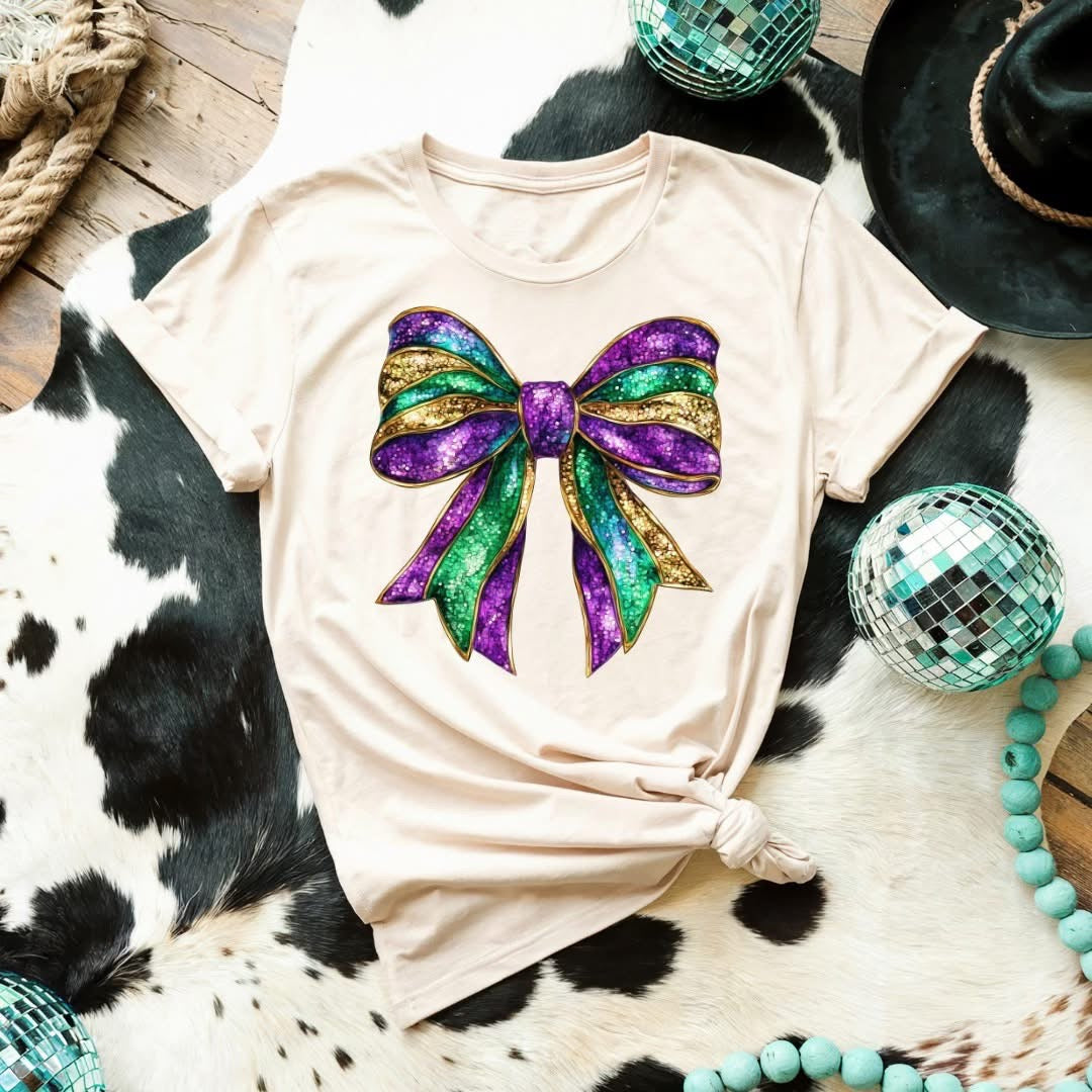 Mardi Gras faux sequin Jan. MG.