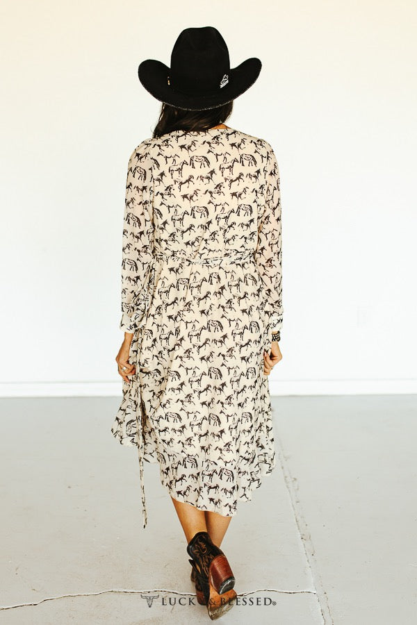 All about the horses π wrap dress