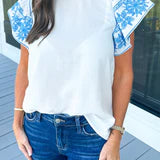 All in the sleeves top