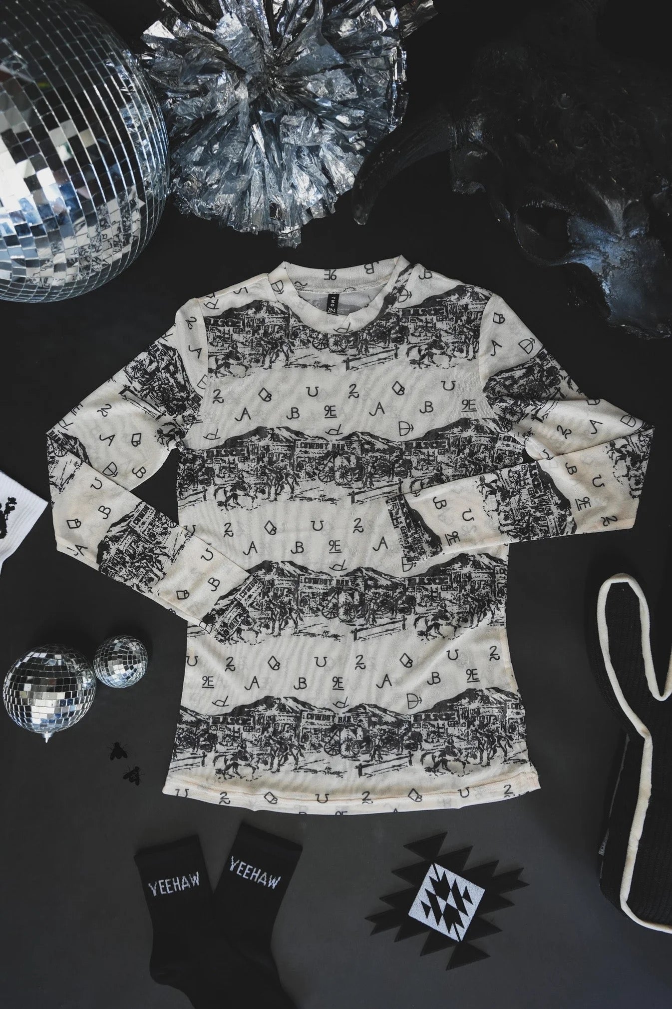High noon mesh top