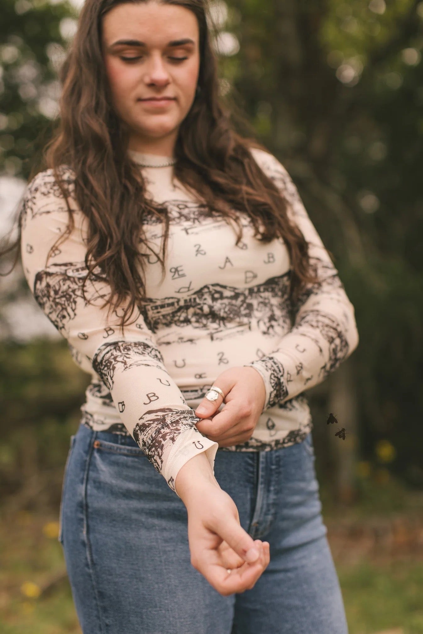 High noon mesh top