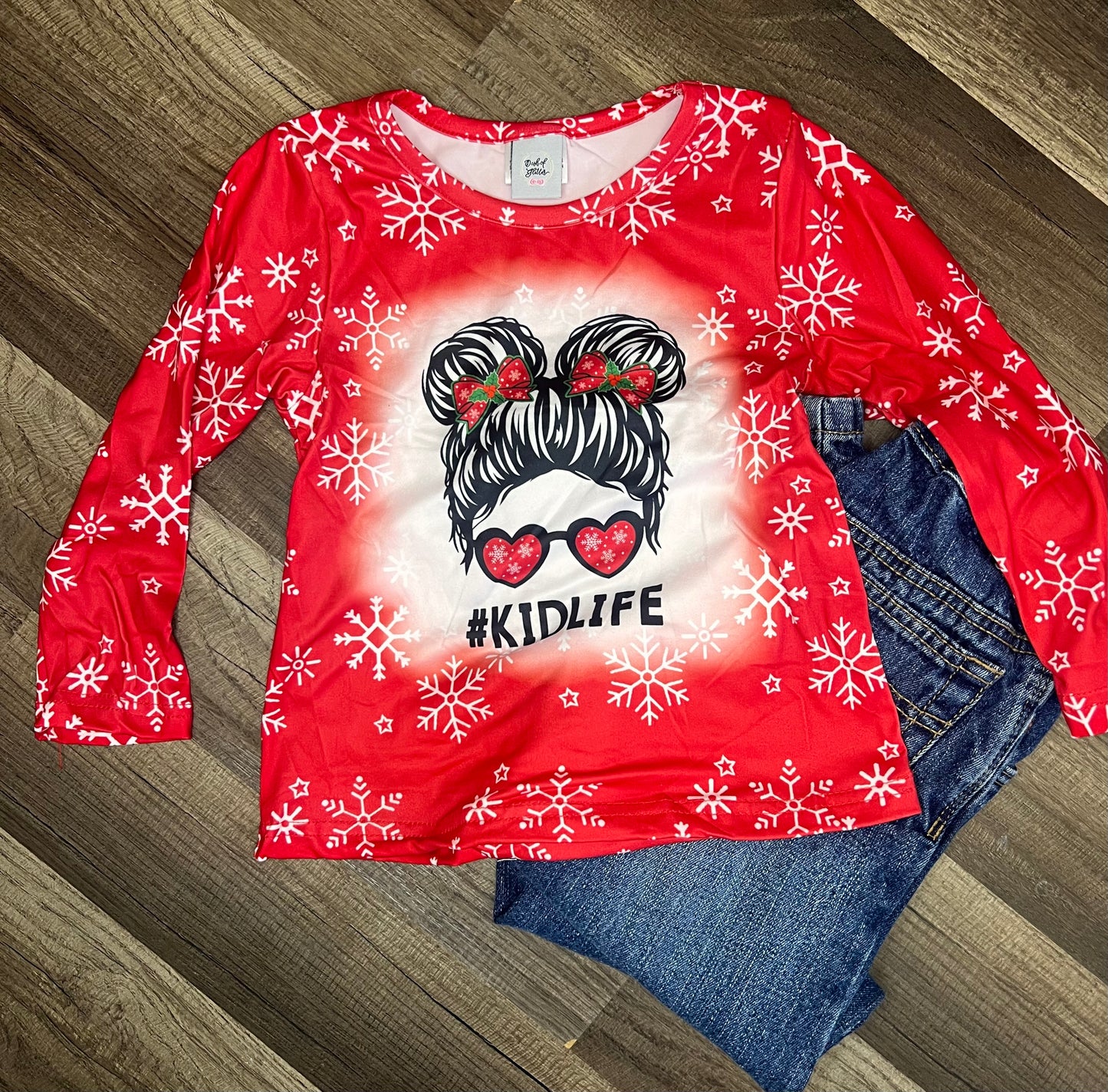 Christmas kid life long sleeve t shirt 2t