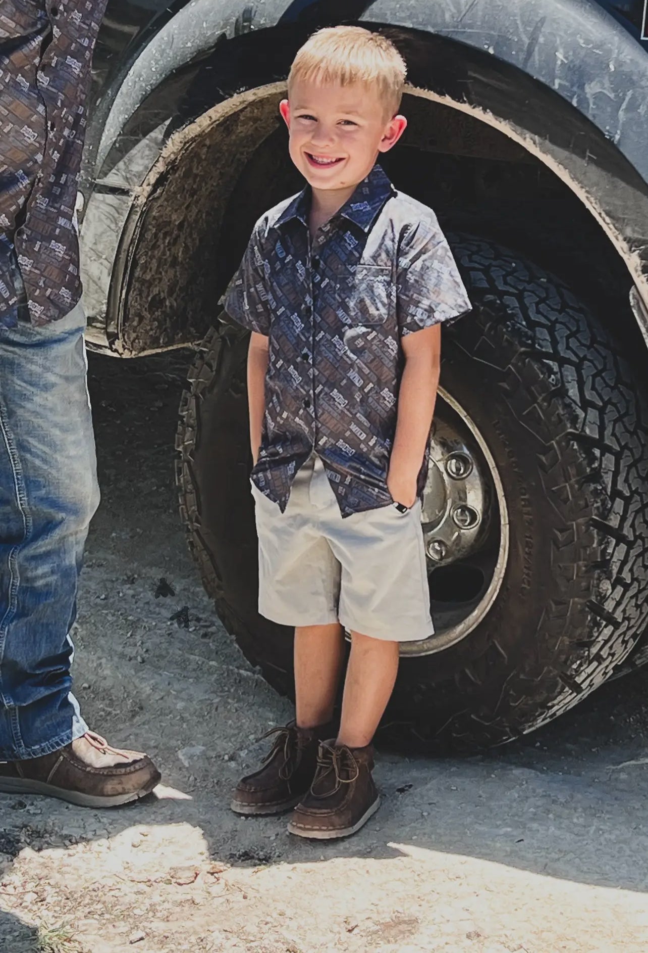 Cowboy Slangin button down shirt - KIDS