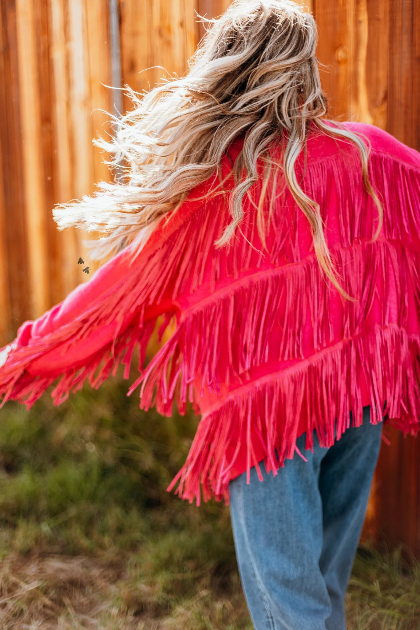PINK Fringe fanatic cardigan