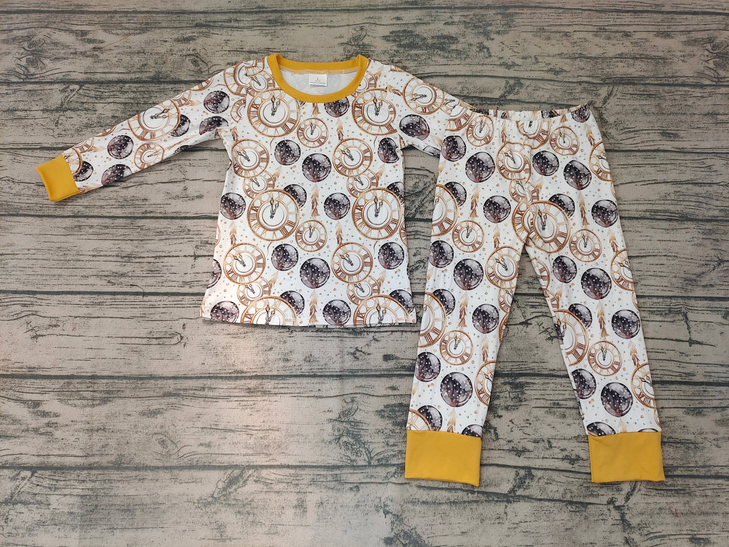 Baby boys New year long sleeve pajamas sets: 8-9T