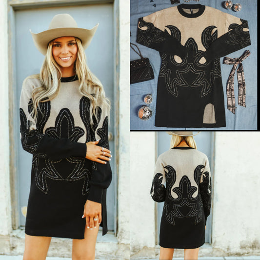 Tejas two step sweater dress