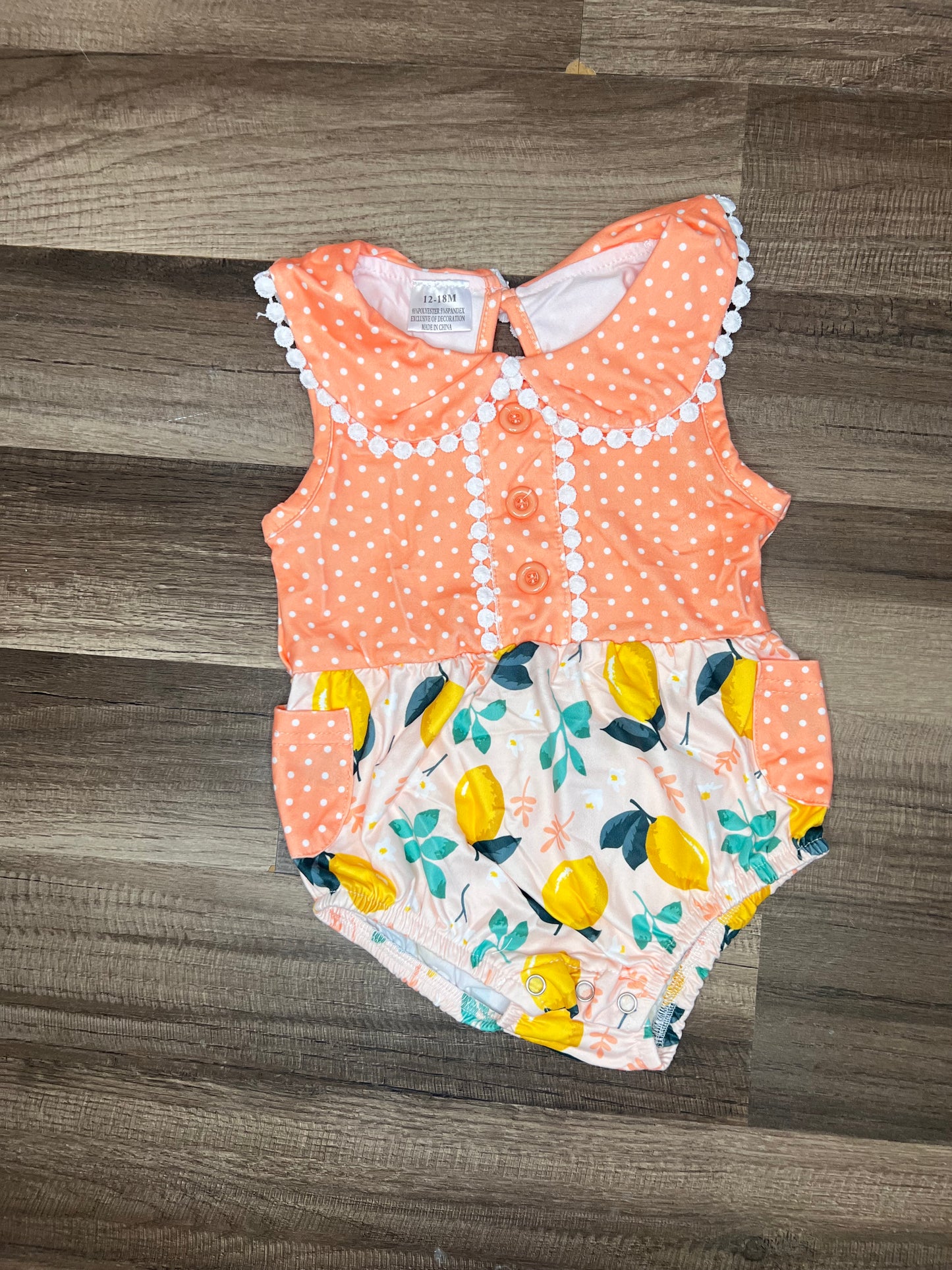 Lemon 🍋 romper 12-18m