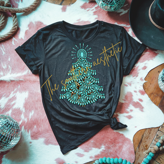 Turquoise tree  tshirt nov.