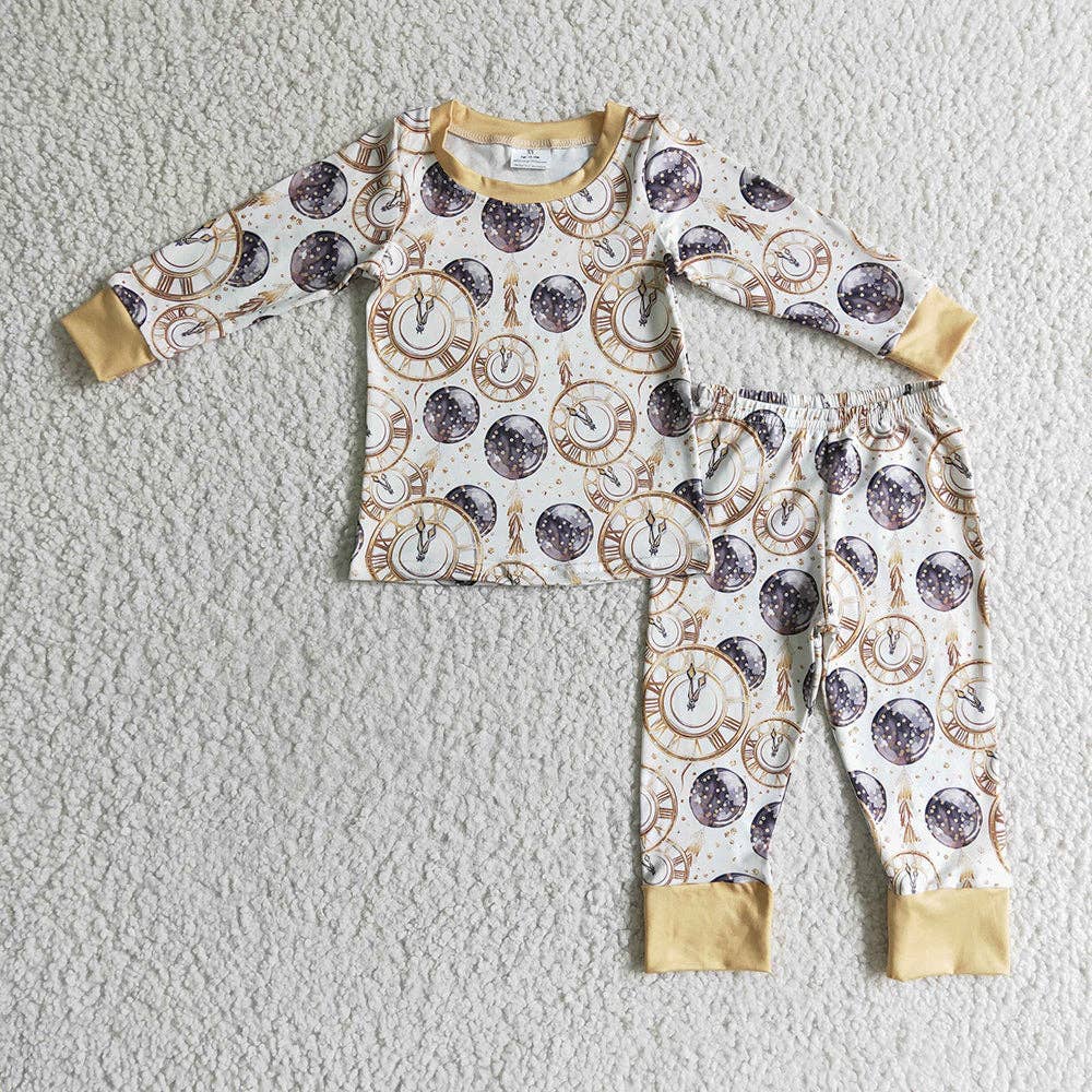 Baby boys New year long sleeve pajamas sets: 12-18M