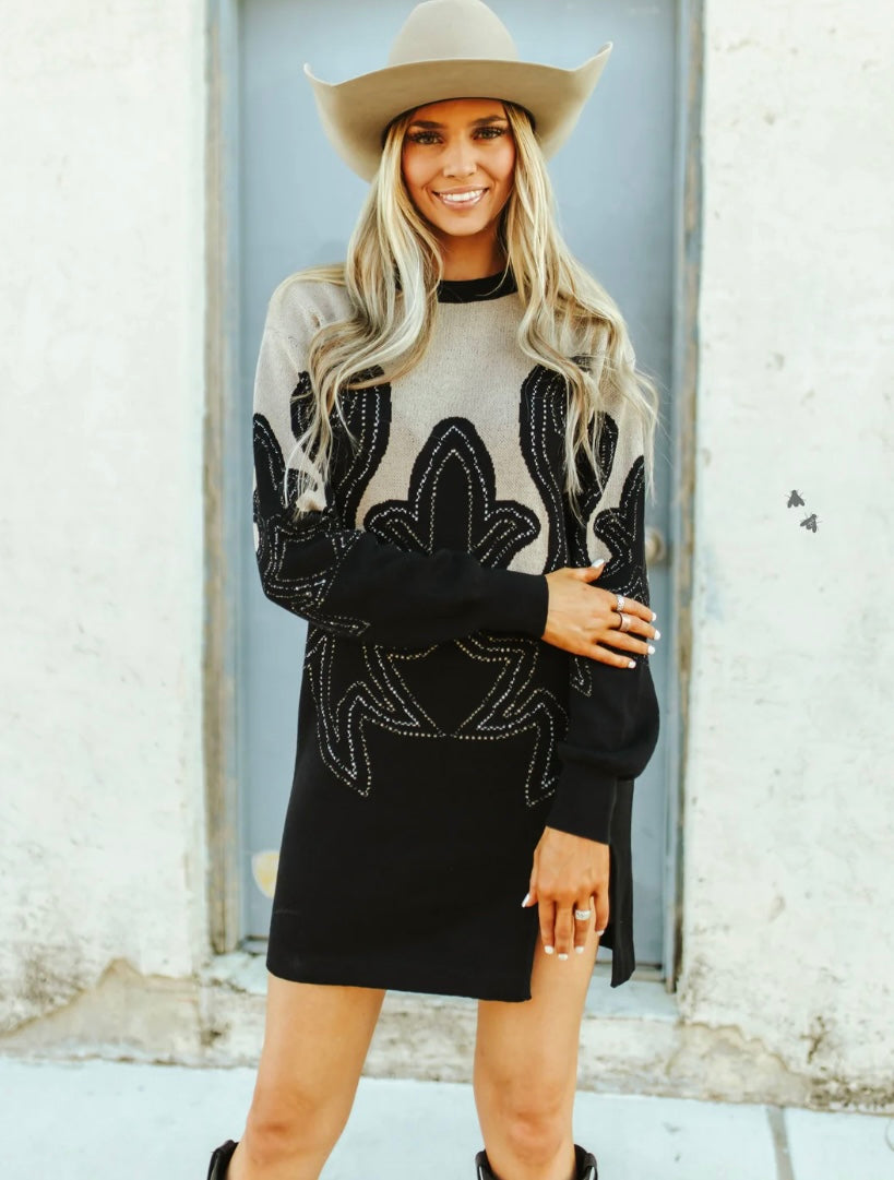 Tejas two step sweater dress