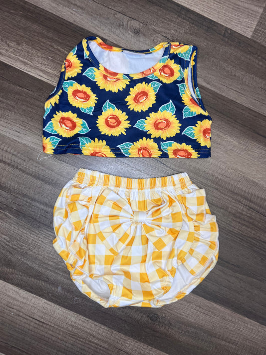 Sunflower 🌻 bloomer set 3/6m