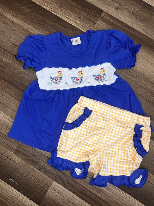 Chicken 🐓 short set -4t