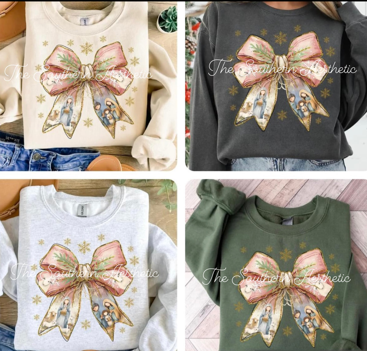 Coquette christmas bow SWEATSHIRT nov.