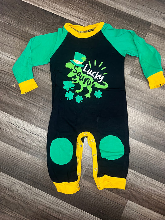 Luck-o-saurus romper 🍀 6/12 m