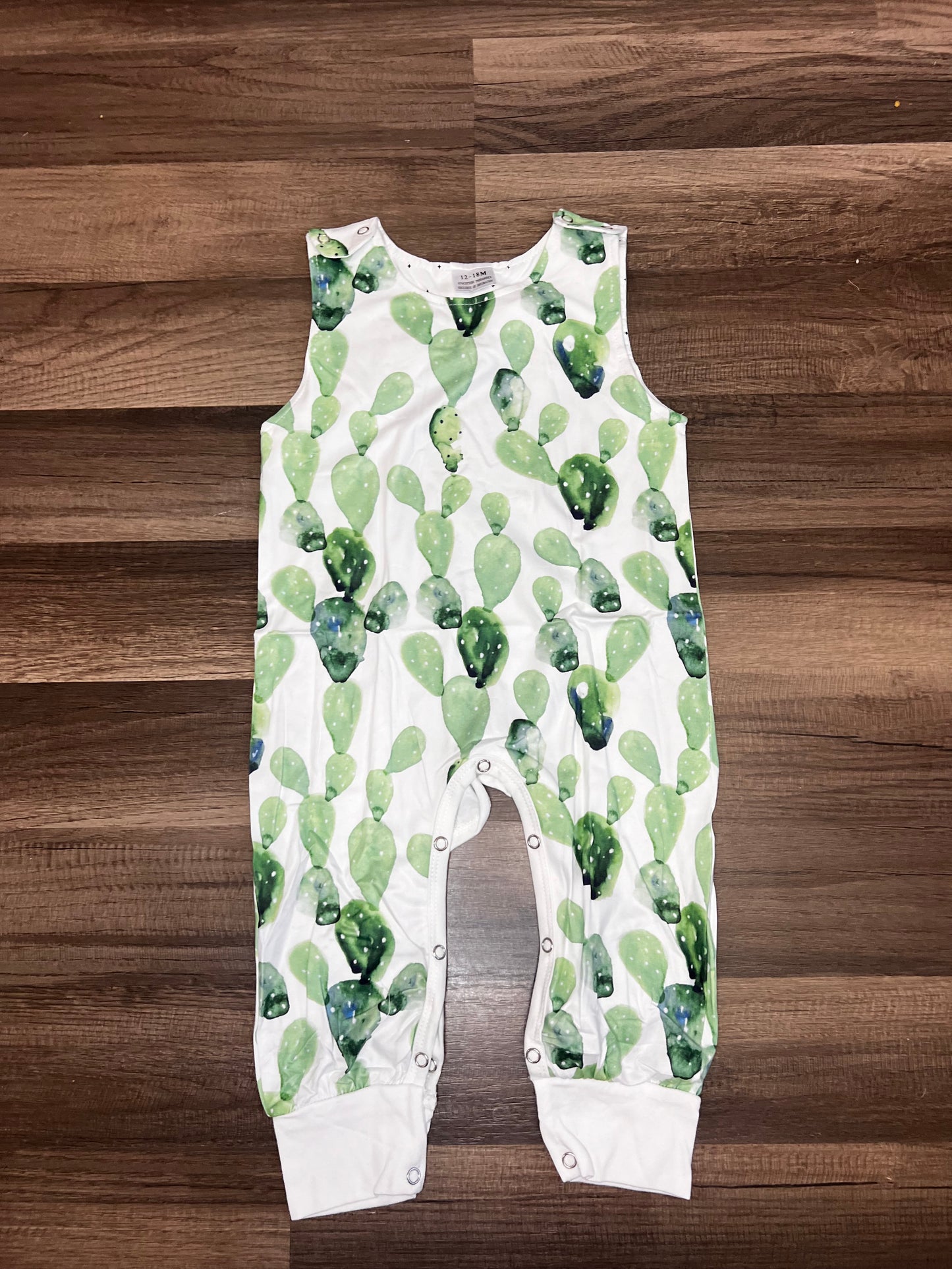 Cactus 🌵 sleeveless romper  12/18m