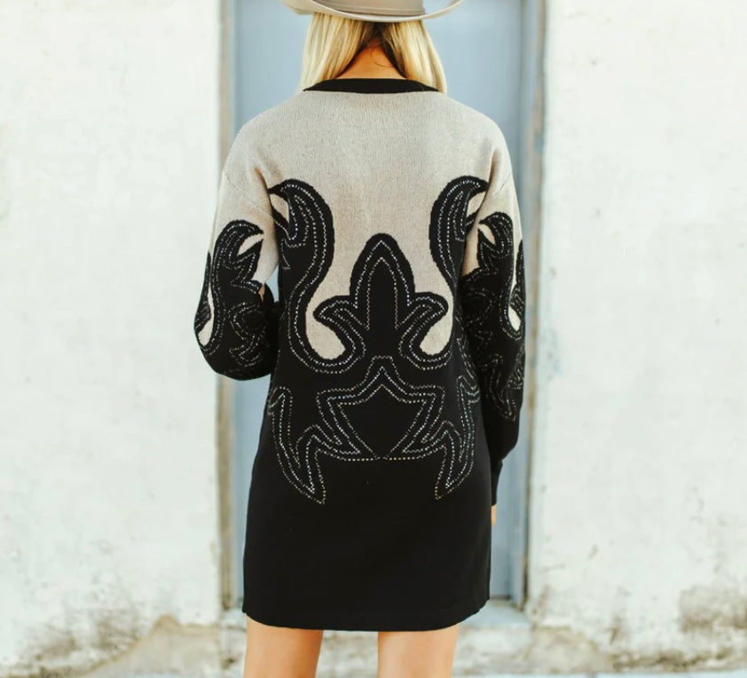 Tejas two step sweater dress