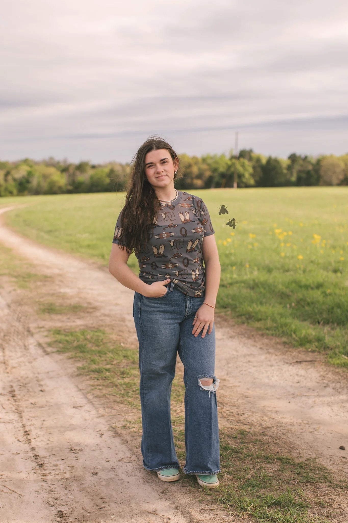 Tack room mesh top with cami