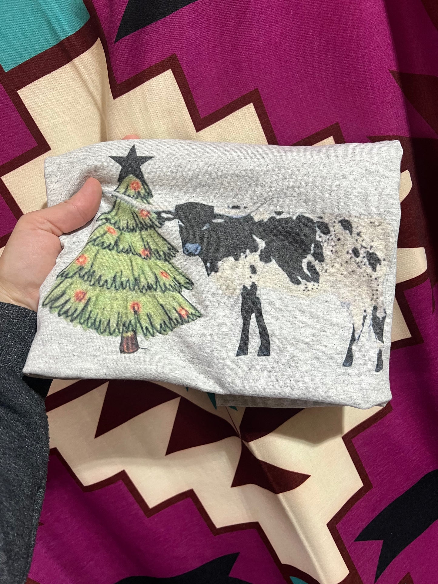 Longhorn Christmas T-shirt