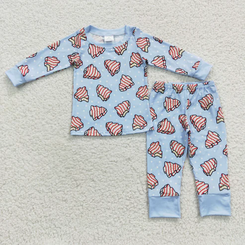 Family Parents Christmas Tree Cake Pajamas Clothes Sets: 3T / Pink Sets