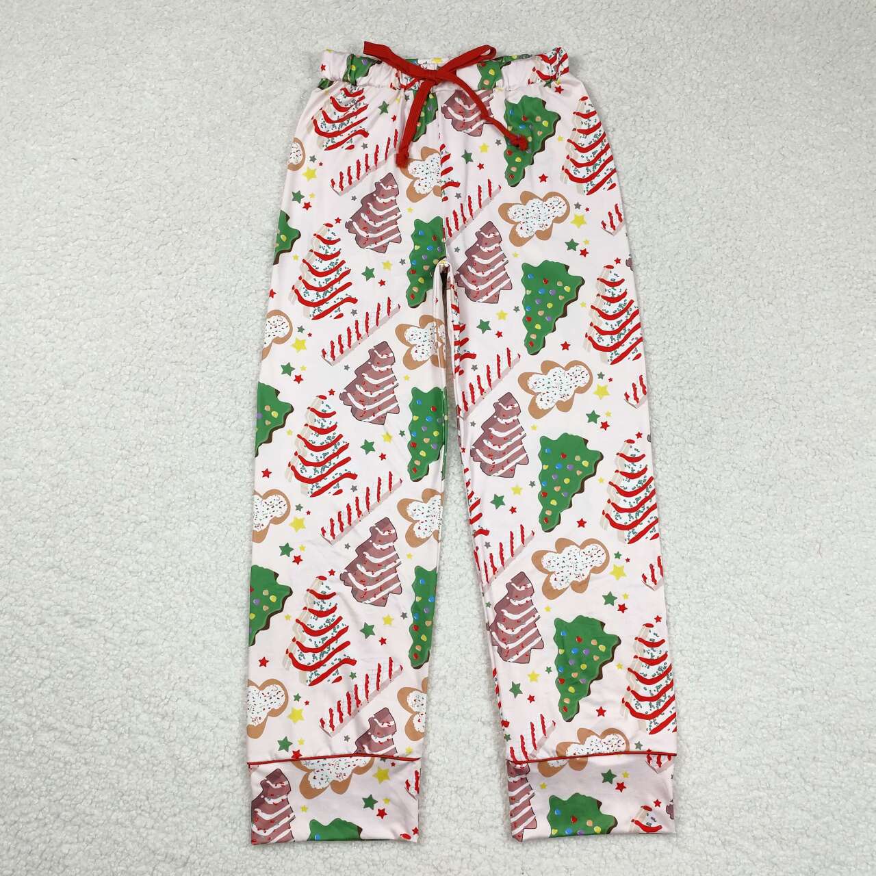 Family Christmas Tree Cake Shirt Pants Bamboo Rompers Pajamas Clothes Sets: 3T / Girls Pajamas